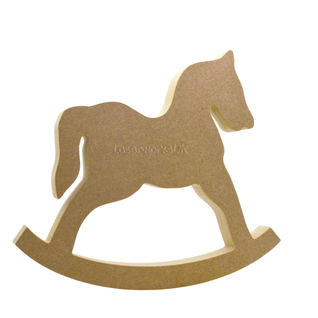 Freestanding Rocking Horse 18mm MDF - Nursery Decor - Laserworksuk