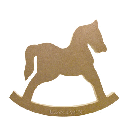 Freestanding Rocking Horse 18mm MDF - Nursery Decor - Laserworksuk