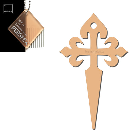 Camino de Santiago - St James Cross Keyring - Laserworksuk