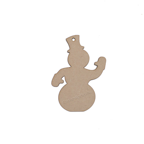 Wooden Mdf Snowman - Christmas Decoration - LaserworksUK