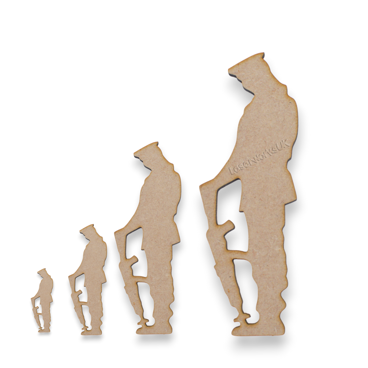 Lest We Forget - Soldier Craft Shapes - Laserworksuk