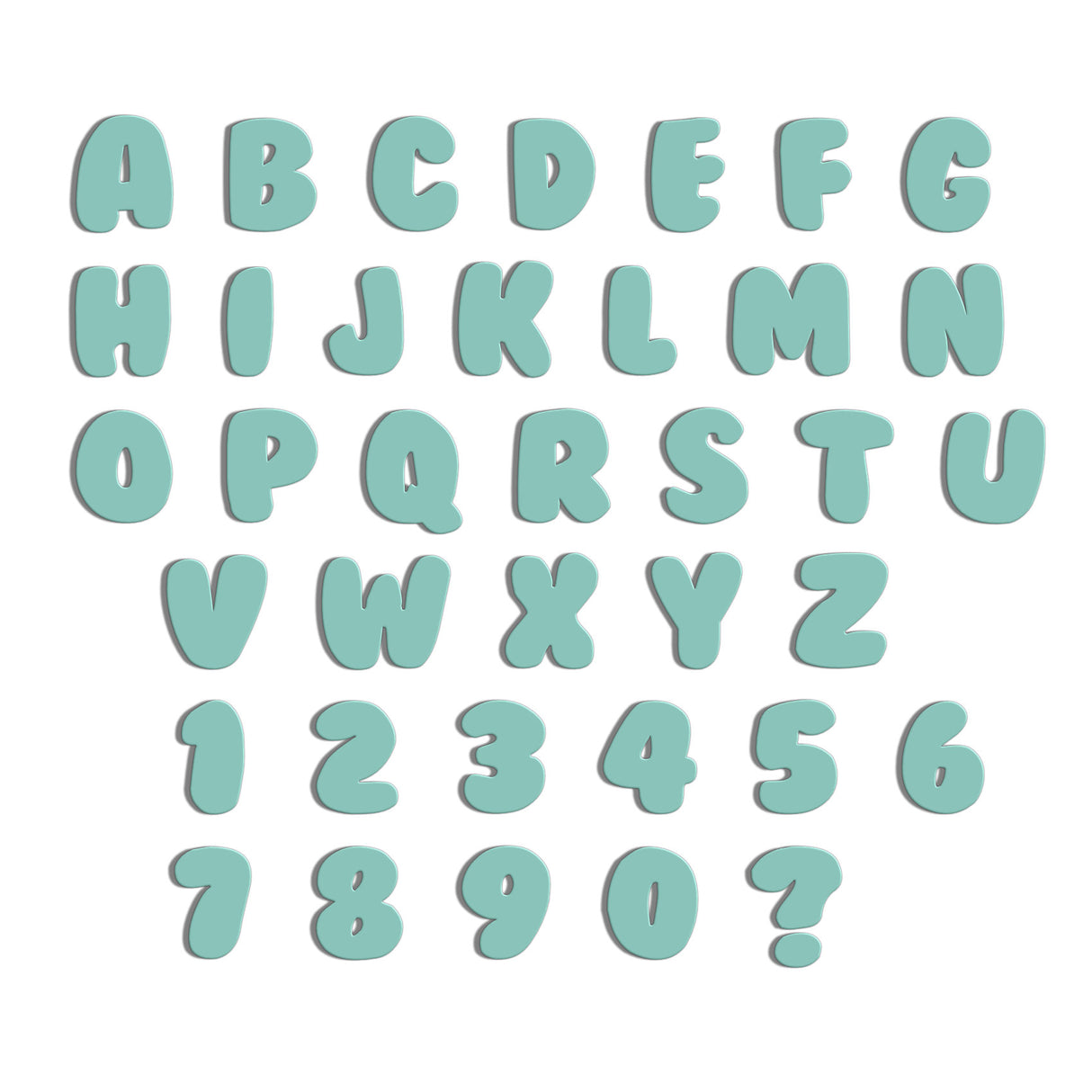 Acrylic Bubble Font - 10cm High Letters & Numbers - 40+ Colours - Laserworksuk