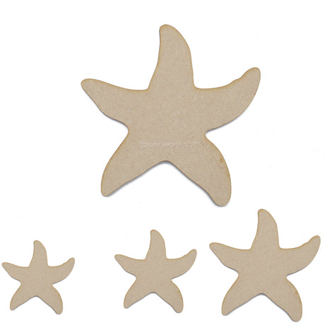 Starfish MDF Craft Shape | Sea Star Aquarium Embellishment - LaserworksUK