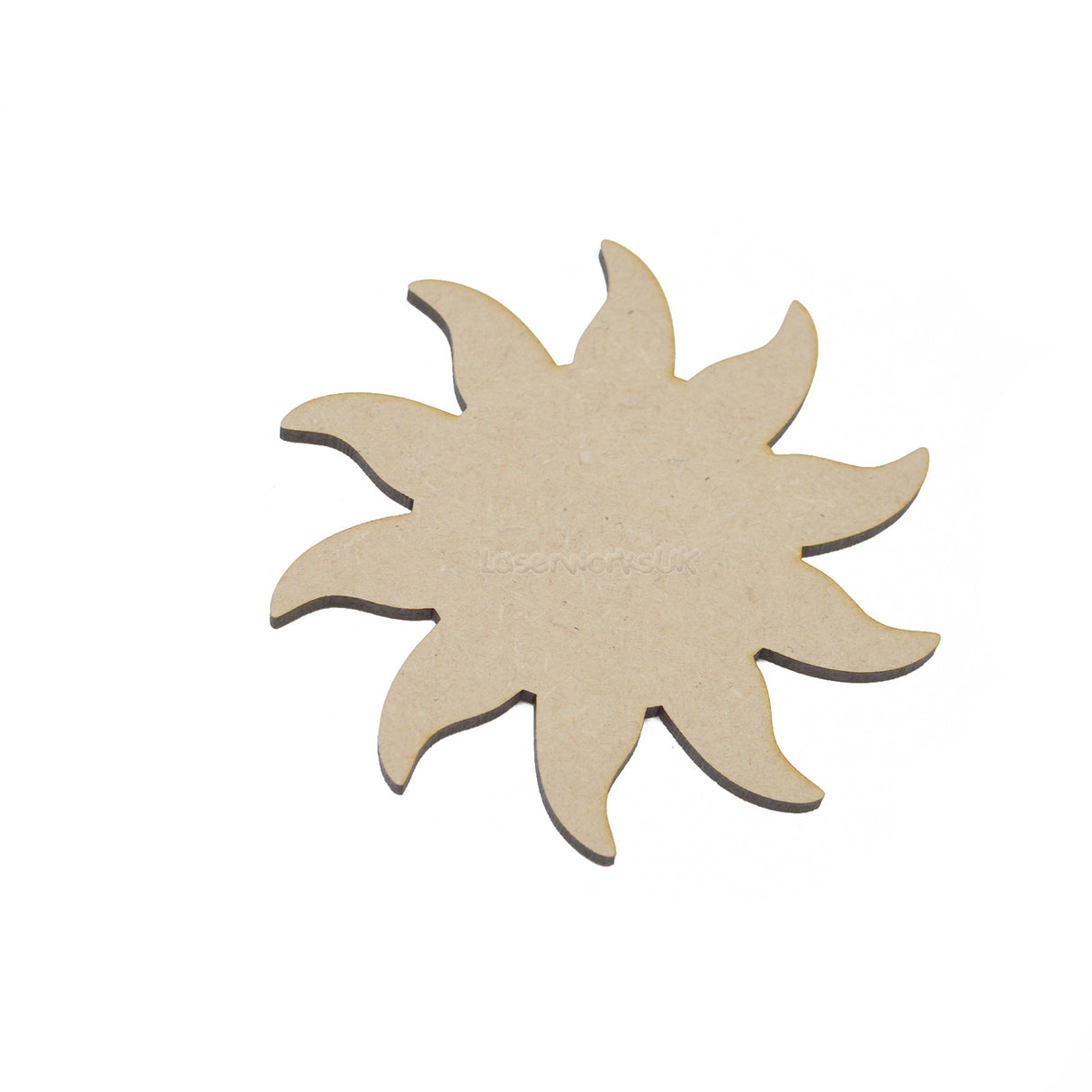 Sun MDF Craft Shapes | Weather Wooden Blank Tags Embellishment - LaserworksUK