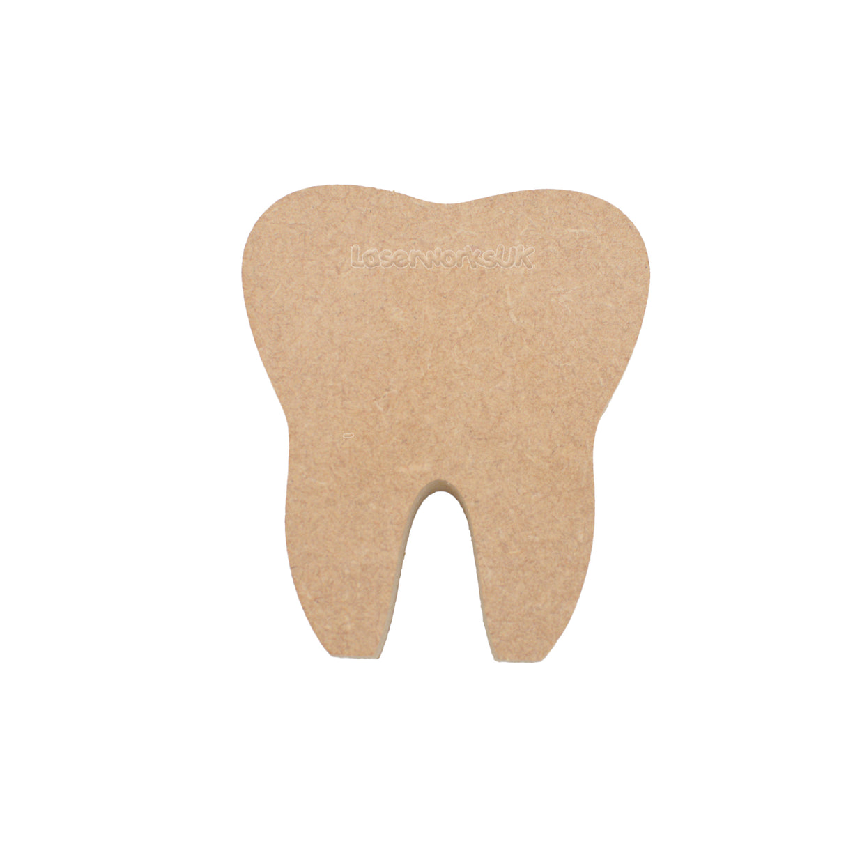 Freestanding Wooden Tooth Shape - Laserworksuk