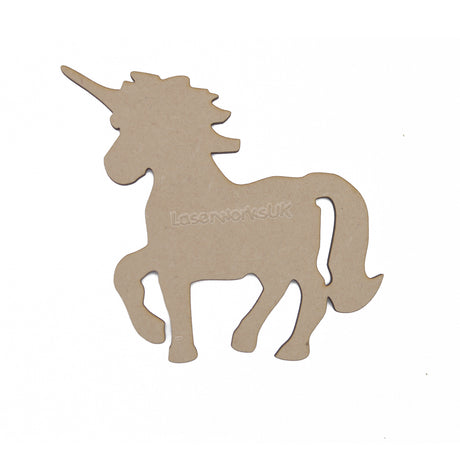 Cartoon Unicorn Craft Shapes - LaserworksUK