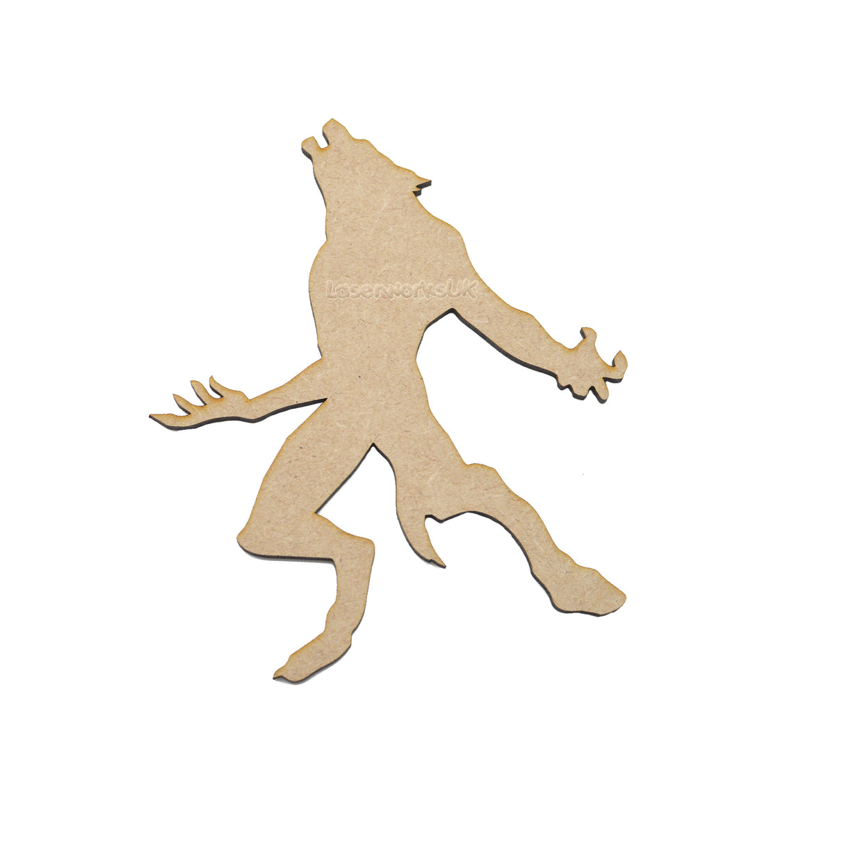 Werewolf Monster Halloween Craft Shapes - LaserworksUK