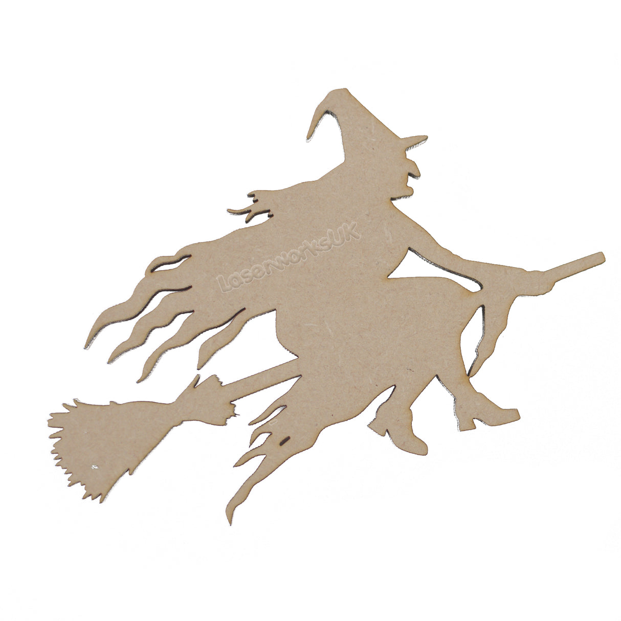 Halloween Witch MDF Craft Shapes - LaserworksUK