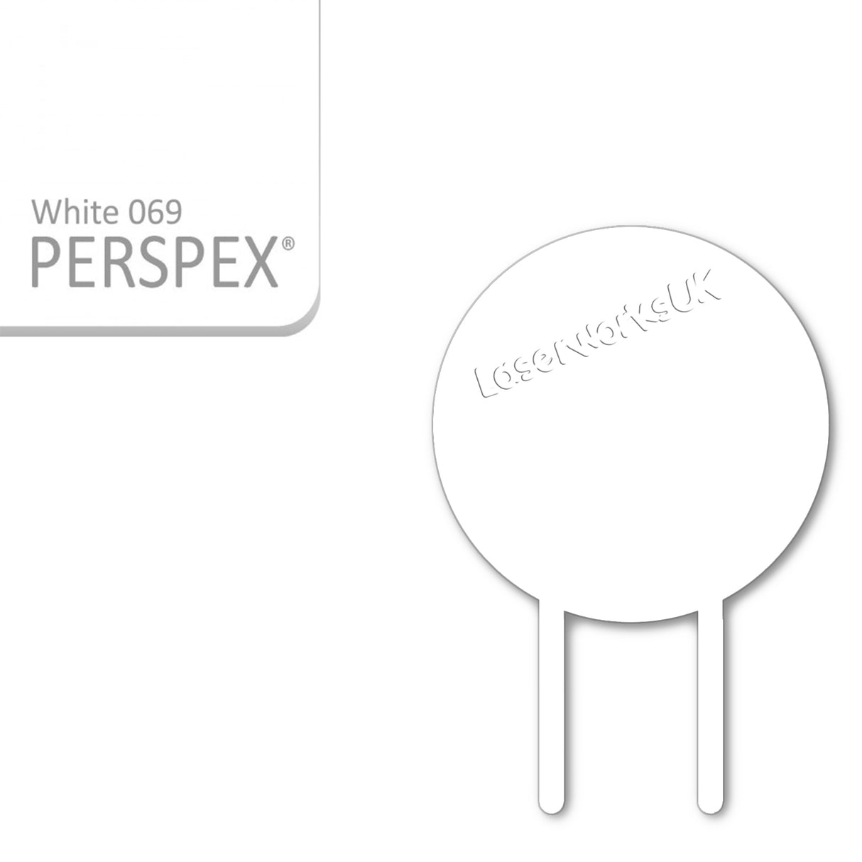 Acrylic Circle Cake Topper (18cm Pack of 3) - Laserworksuk