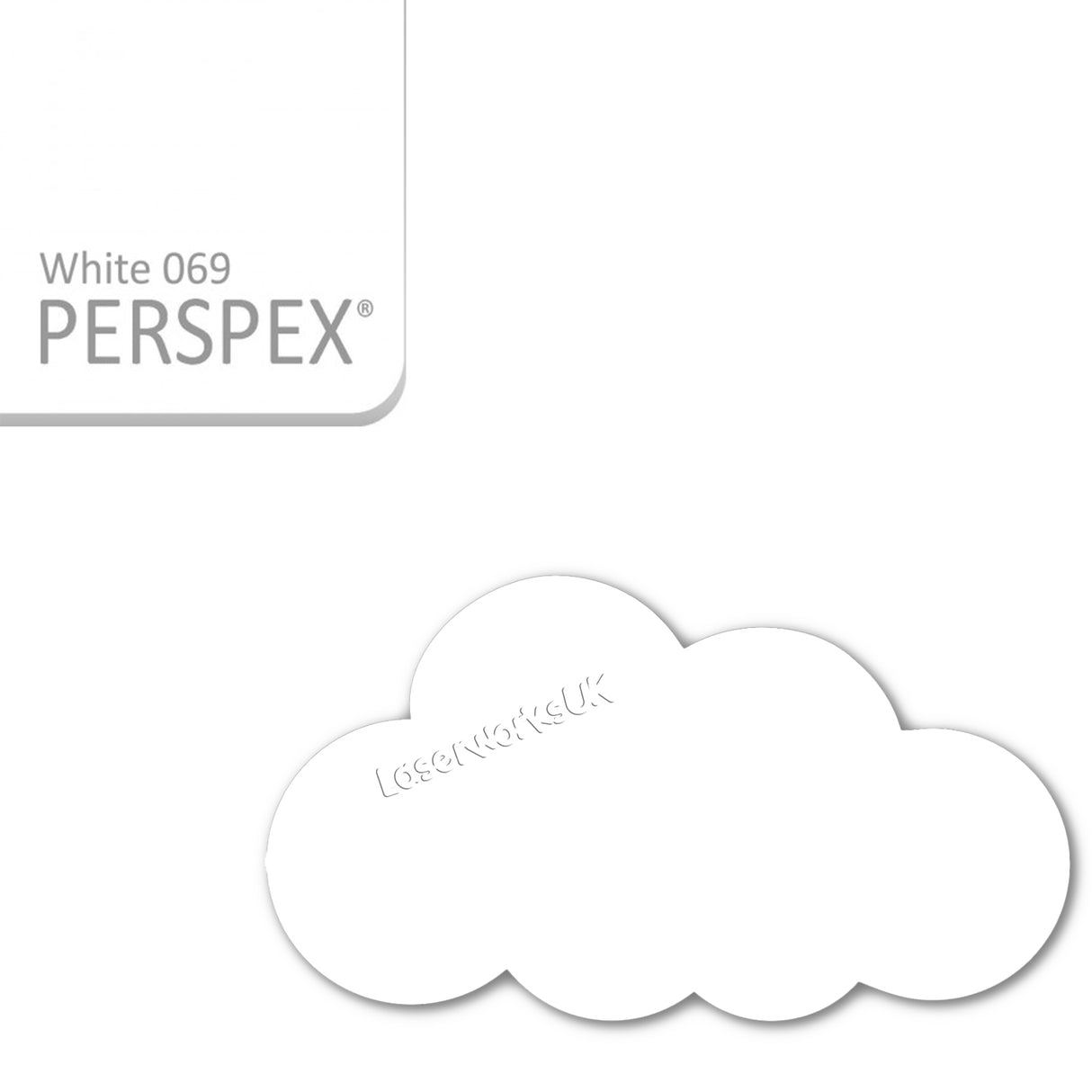 Acrylic Clouds - Nursery Blanks (20cm Pack of 2) - Laserworksuk