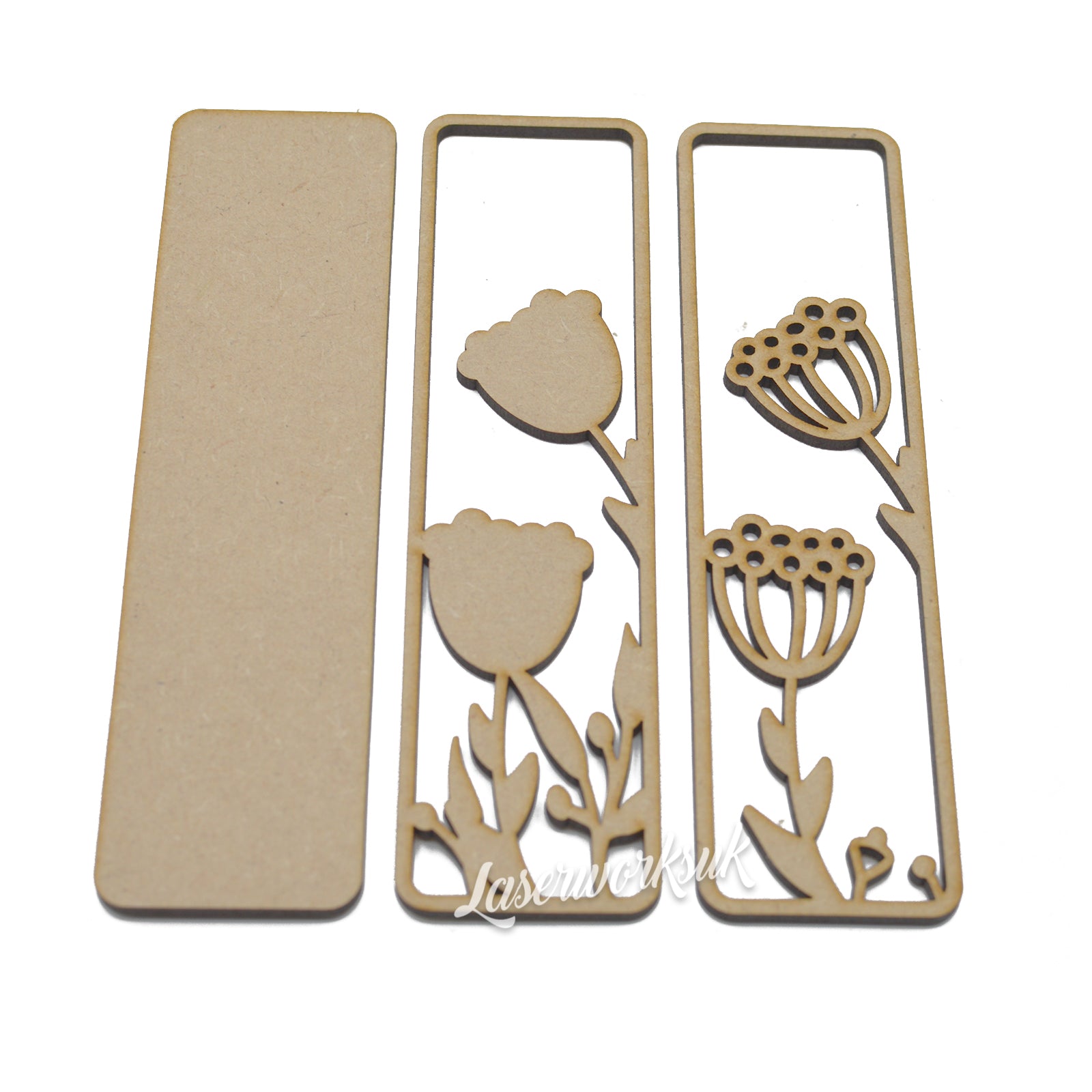 Wild Flower Alphabet Theme Layered Letters - Full Alphabet Available - LaserworksUK