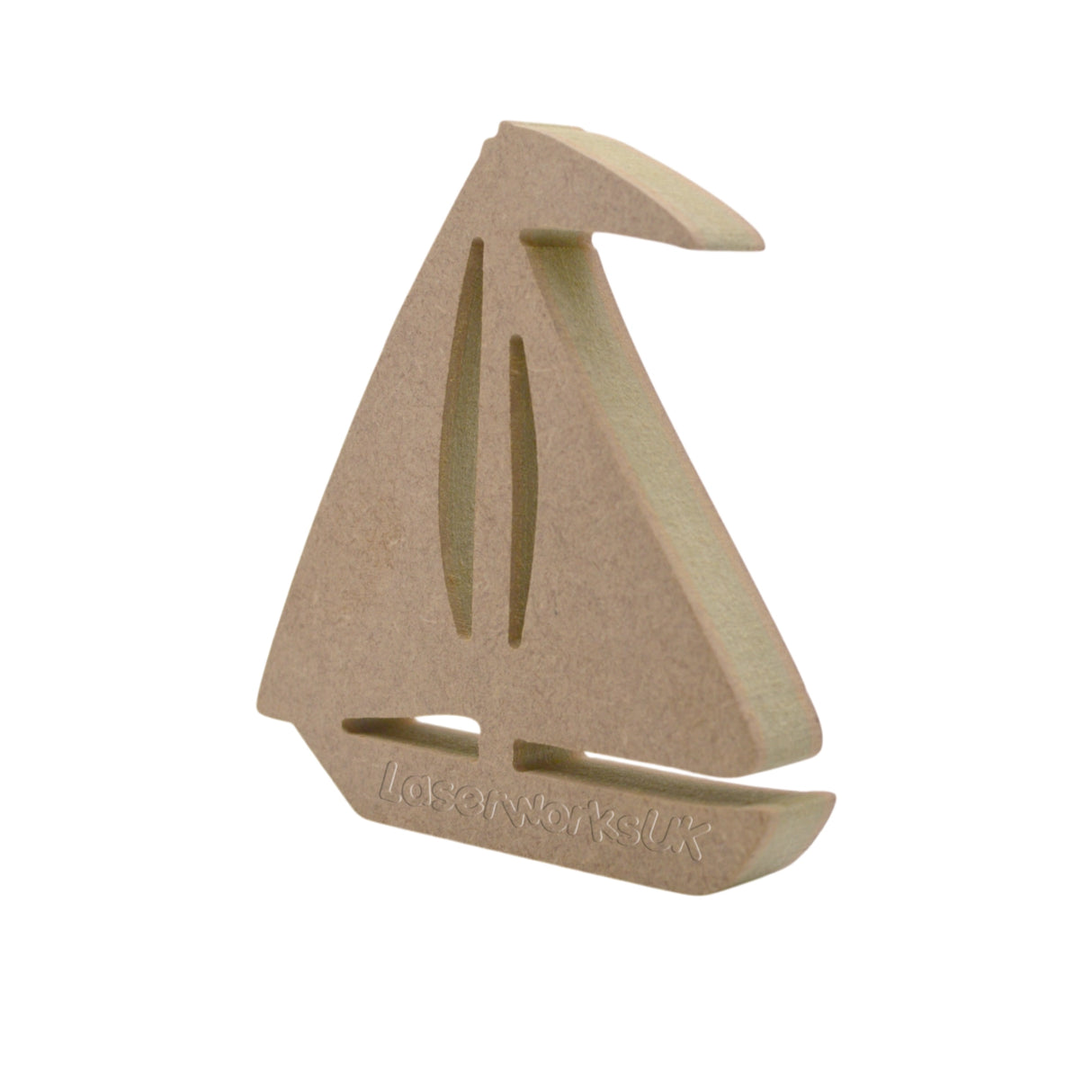 Freestanding Sailing Boat - Wooden Yacht Shapes - Laserworksuk