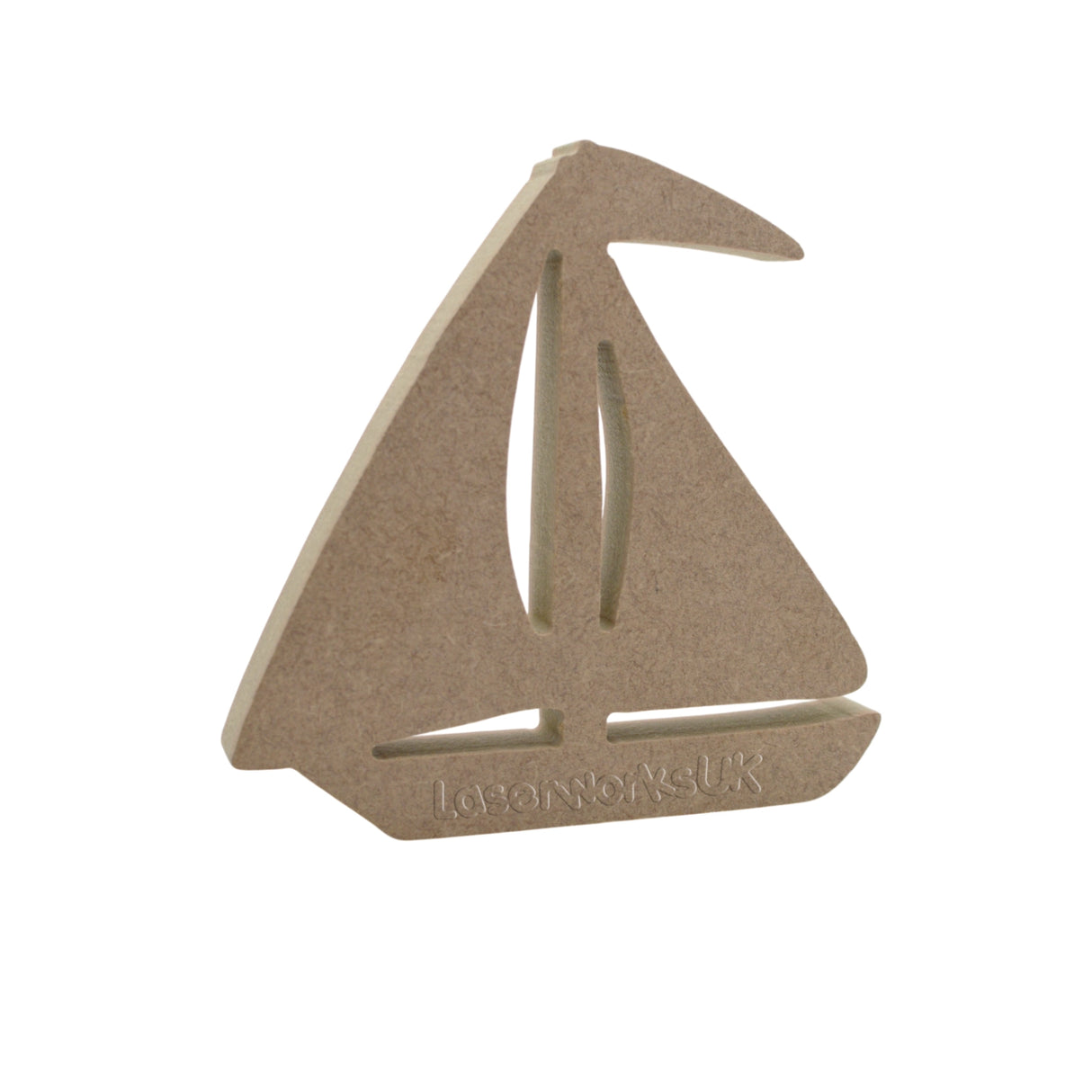Freestanding Sailing Boat - Wooden Yacht Shapes - Laserworksuk