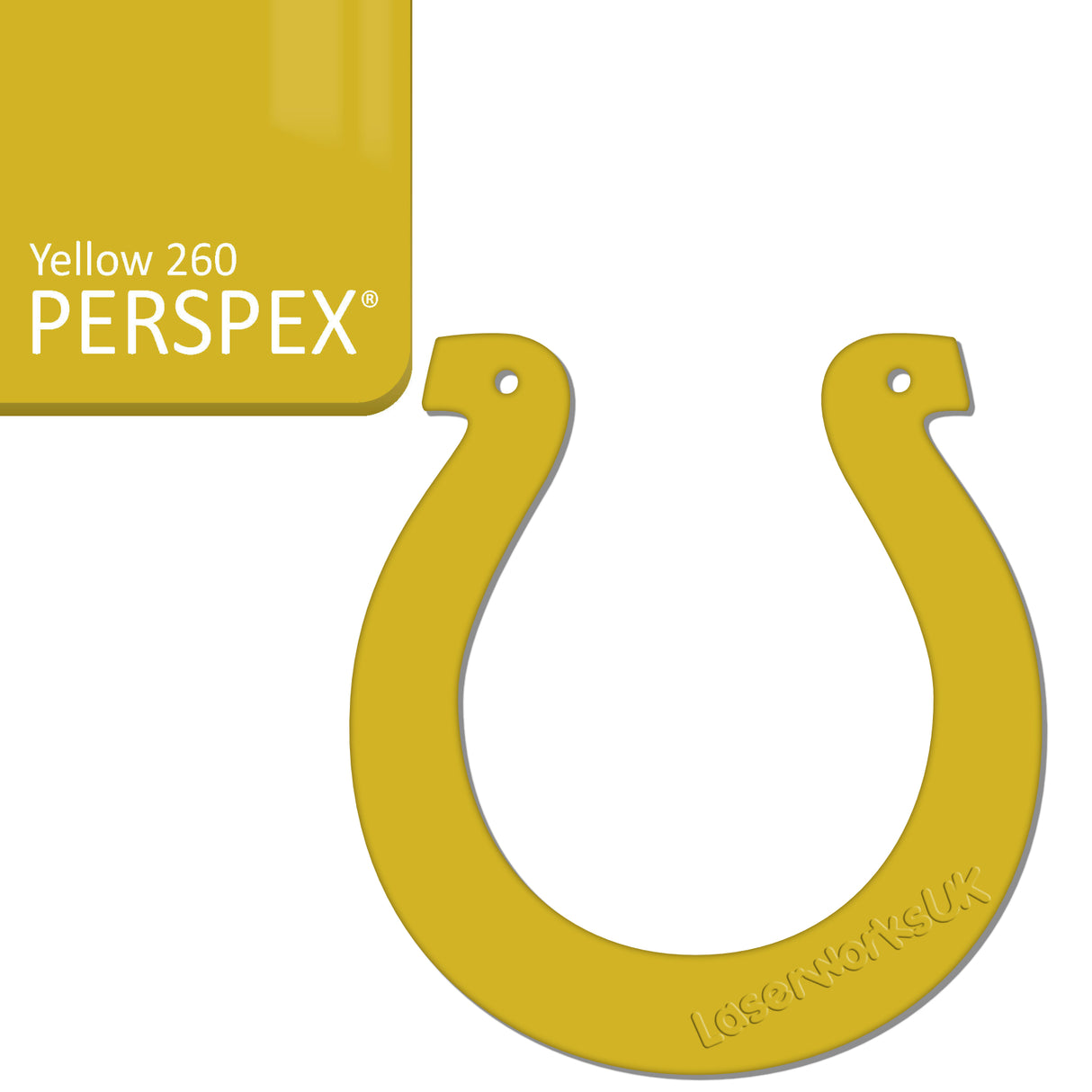 Acrylic Wedding Horseshoe Blanks - Laserworksuk