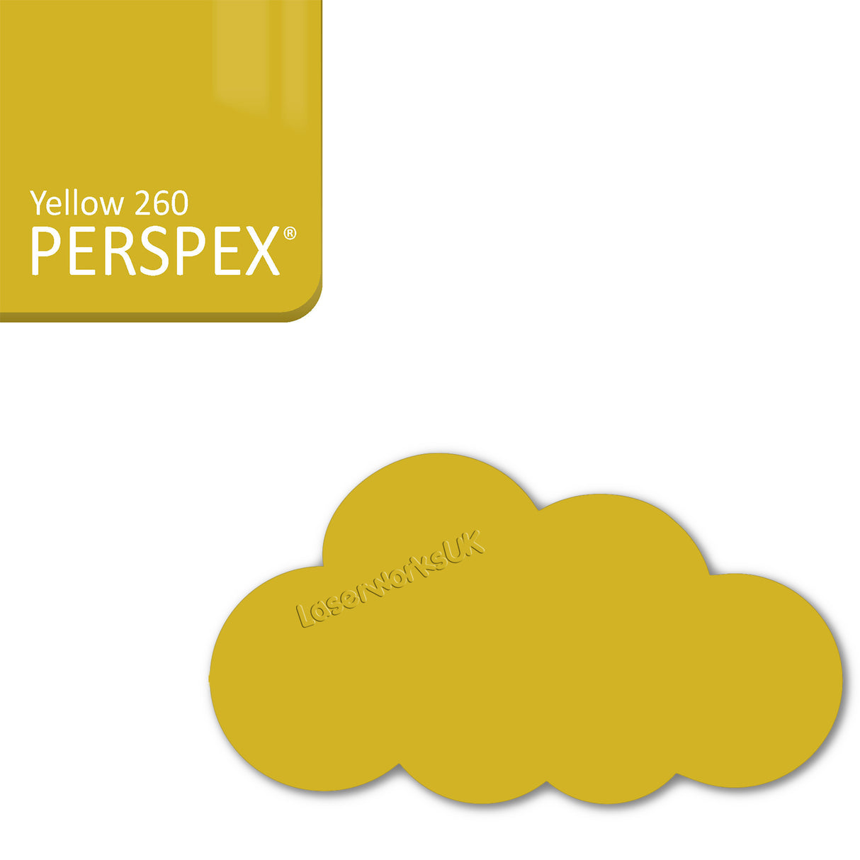 Acrylic Clouds - Nursery Blanks (20cm Pack of 2) - Laserworksuk