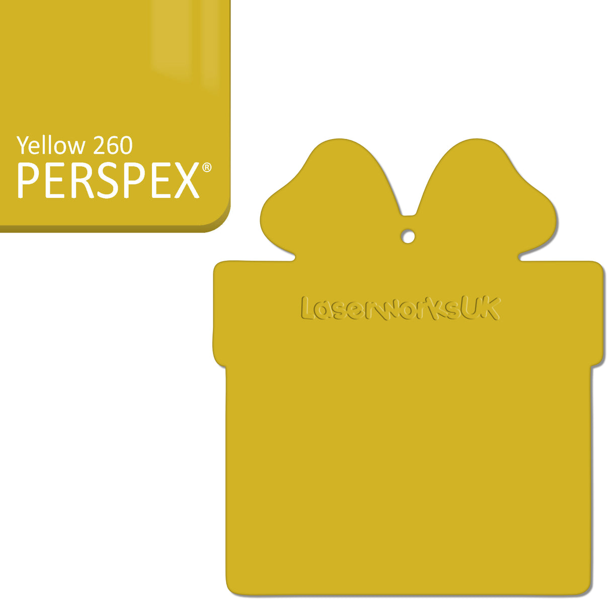 Acrylic Christmas Present Gift Box Blanks - Laserworksuk