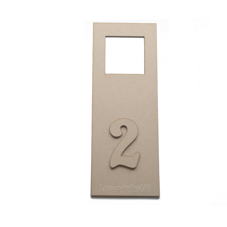 3x Door Handle Signs - Blank Hangers - LaserworksUK