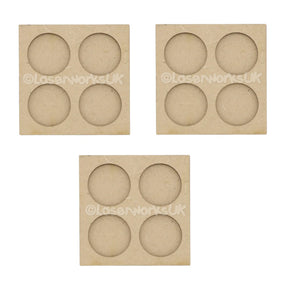 2x2 - 25mm Round Movement Tray - Laserworksuk
