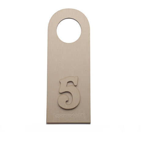 3x Door Handle Signs - Blank Hangers - LaserworksUK