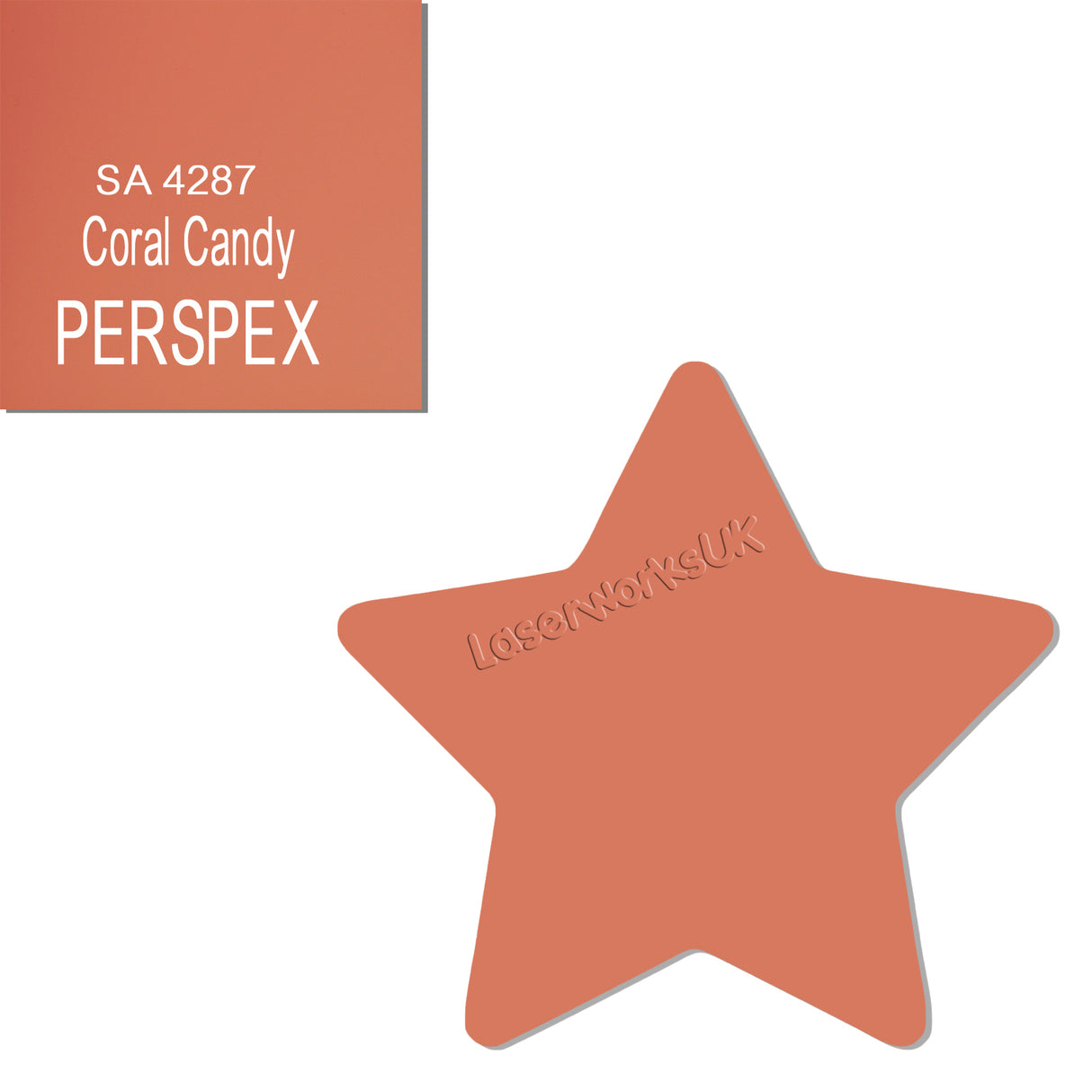 Acrylic Star Blanks (6cm Pack of 9) - Laserworksuk