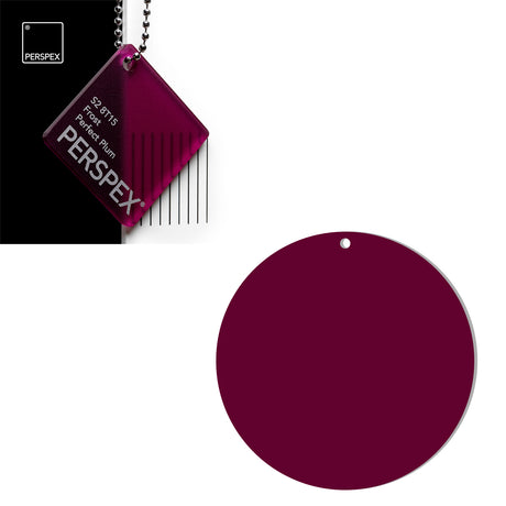 Acrylic Circles - Blanks Disc - (8cm Pack of 6) - Laserworksuk