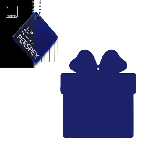 Acrylic Christmas Present Gift Box Blanks - Laserworksuk