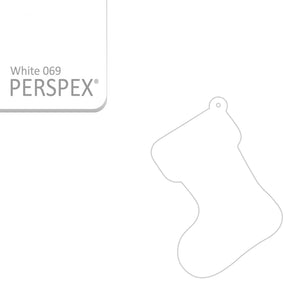 Acrylic Christmas Stocking Decoration Blanks - Laserworksuk