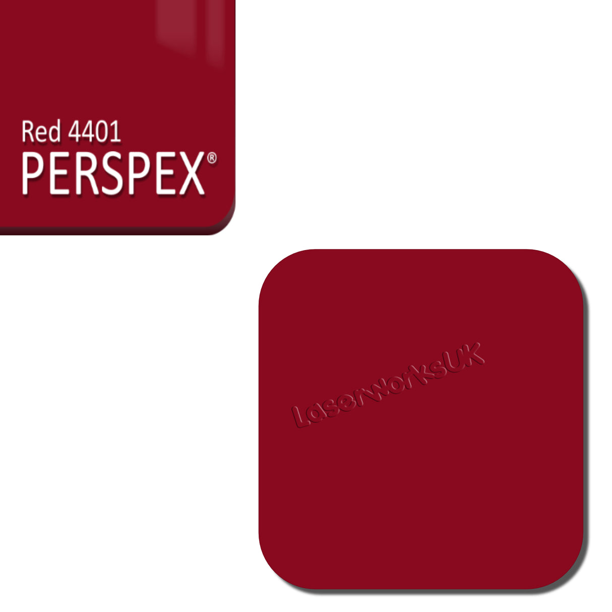 Acrylic Coasters - Square Blanks - (9.5cm Pack of 5) - Laserworksuk