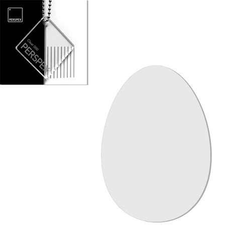 Acrylic Easter Egg Blanks (8cm Pack of 6)