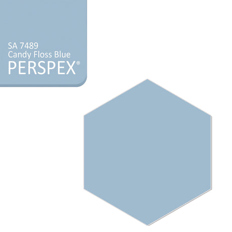 Acrylic Hexagon Blanks (8cm Pack of 6) - Laserworksuk