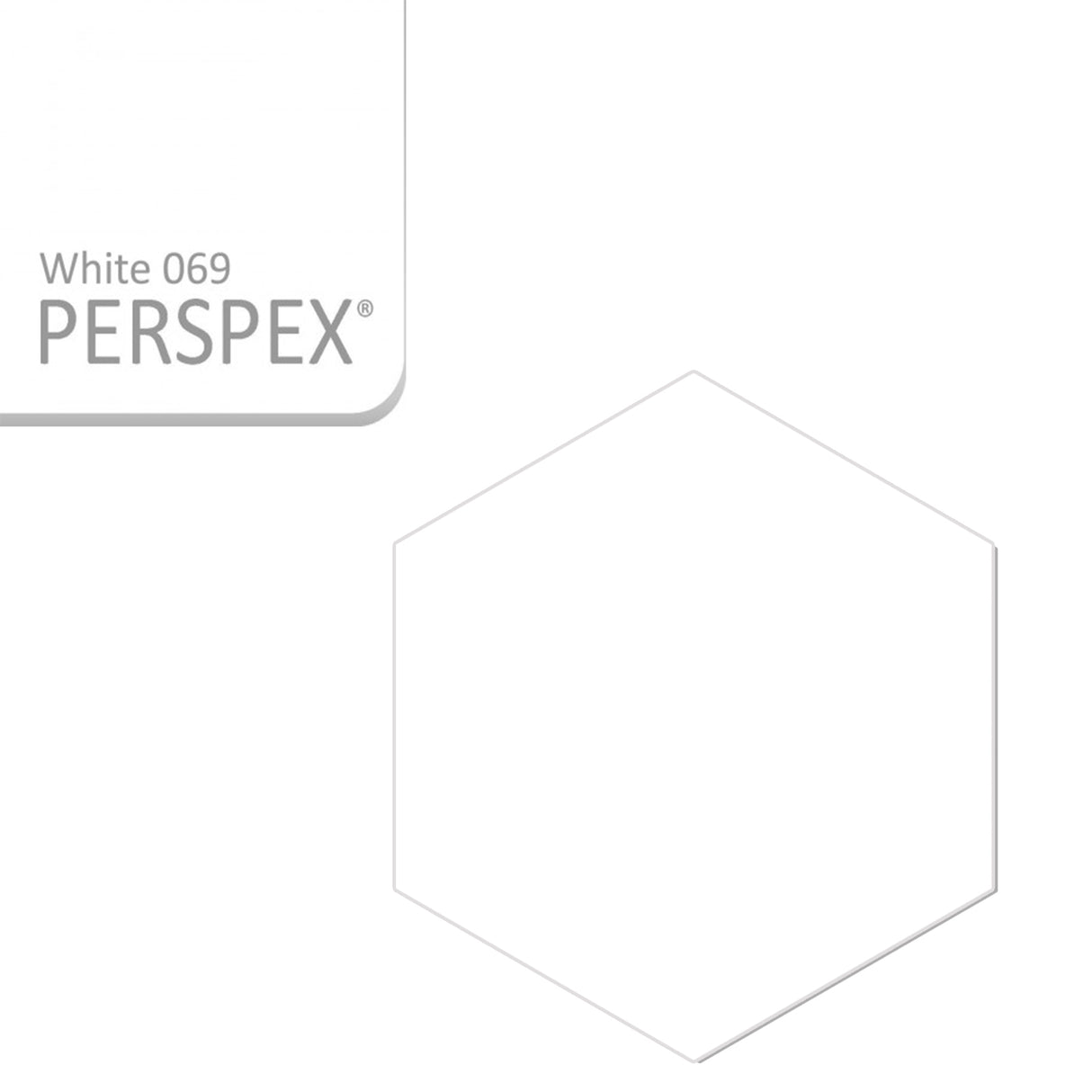 Acrylic Hexagon Blanks (10cm Pack of 5)