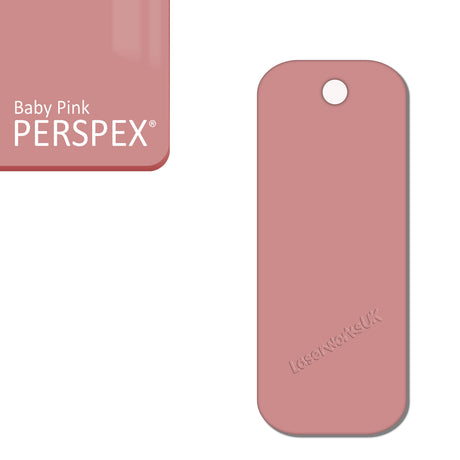Acrylic Rectangle Keyring Blank Fobs (8cm Pack of 10) - Laserworksuk