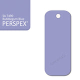 Acrylic Rectangle Keyring Blank Fobs (8cm Pack of 10) - Laserworksuk