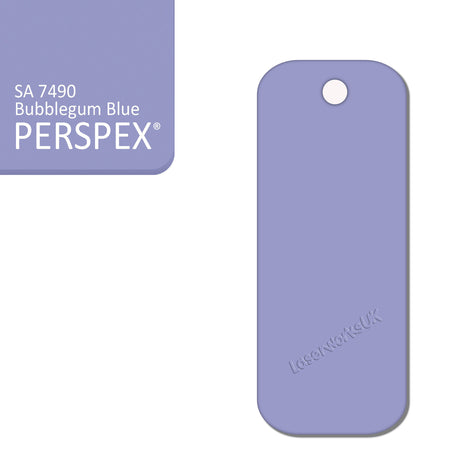 Acrylic Rectangle Keyring Blank Fobs (8cm Pack of 10) - Laserworksuk