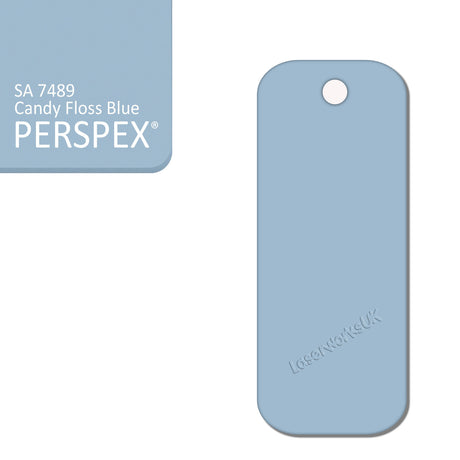 Acrylic Rectangle Keyring Blank Fobs (8cm Pack of 10) - Laserworksuk