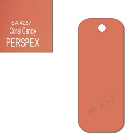 Acrylic Rectangle Keyring Blank Fobs (8cm Pack of 10) - Laserworksuk