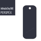 Acrylic Rectangle Keyring Blank Fobs (8cm Pack of 10) - Laserworksuk