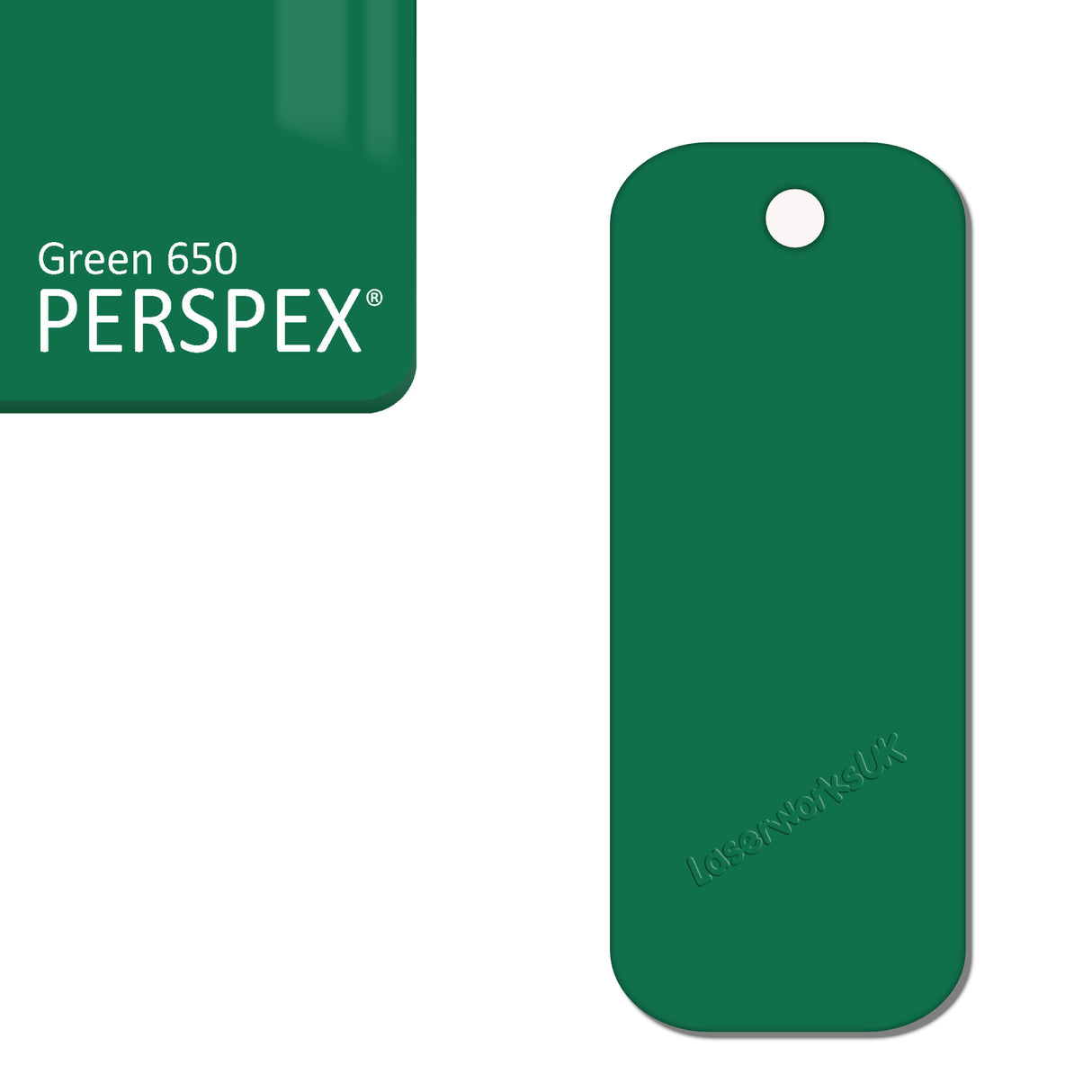 Acrylic Rectangle Keyring Blank Fobs (8cm Pack of 10) - Laserworksuk