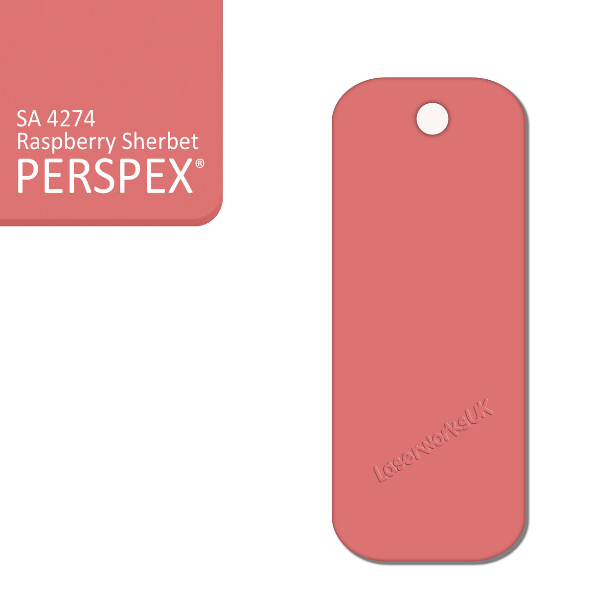 Acrylic Rectangle Keyring Blank Fobs (8cm Pack of 10) - Laserworksuk