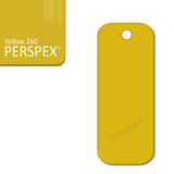 Acrylic Rectangle Keyring Blank Fobs (8cm Pack of 10) - Laserworksuk