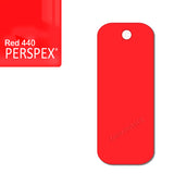 Acrylic Rectangle Keyring Blank Fobs (8cm Pack of 10) - Laserworksuk