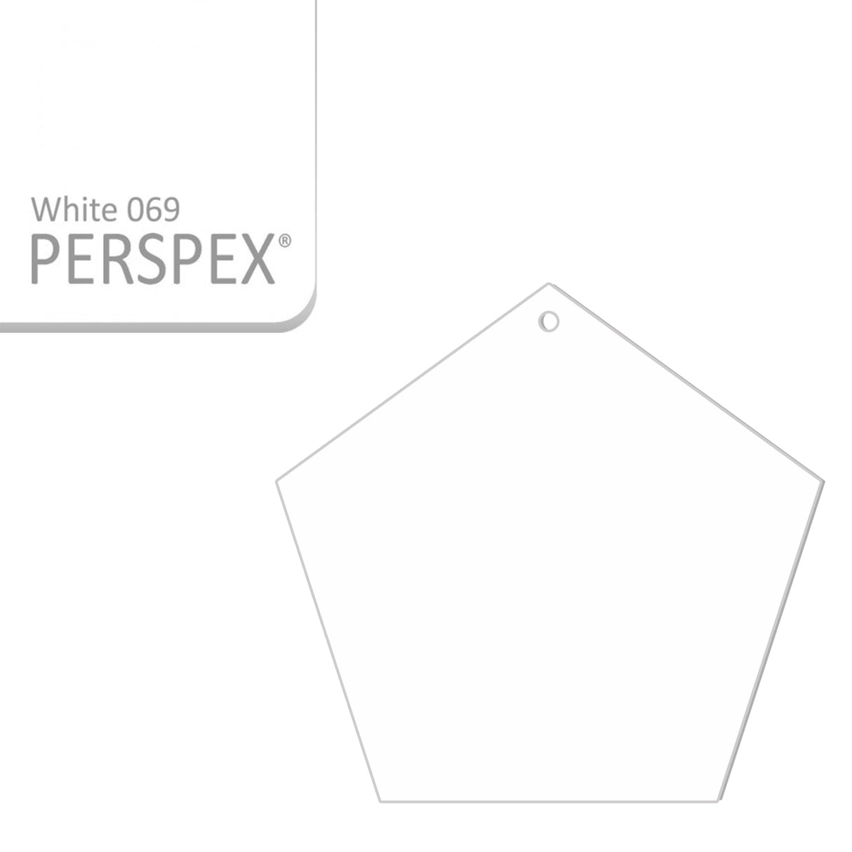 Acrylic Pentagon Blanks (10cm Pack of 5) - Laserworksuk