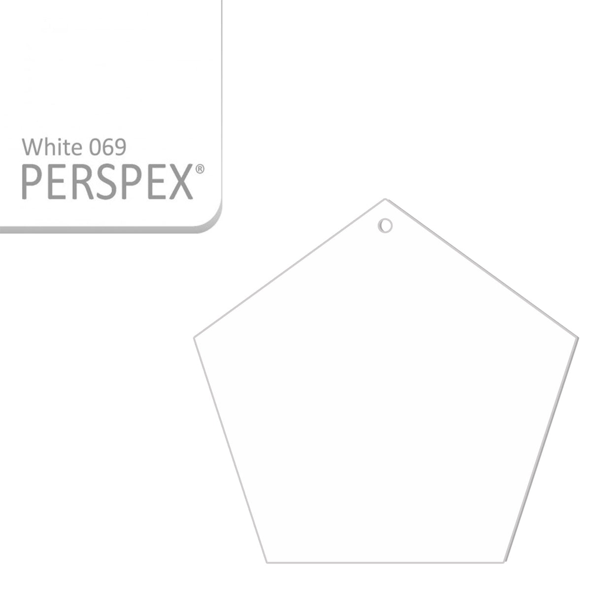 Acrylic Pentagon Blanks (6cm Pack of 8) - Laserworksuk