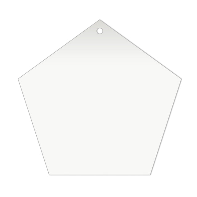 Acrylic Pentagon Blanks (10cm Pack of 5) - Laserworksuk