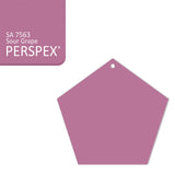 Acrylic Pentagon Blanks (10cm Pack of 5) - Laserworksuk