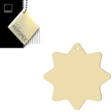 Acrylic 8 Sided Star Rounded Corners (10cm Pack of 5) - Laserworksuk