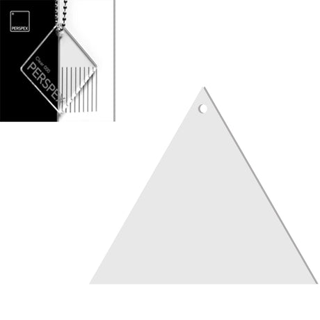 Acrylic Triangle Blanks (8cm Pack of 9) - Laserworksuk