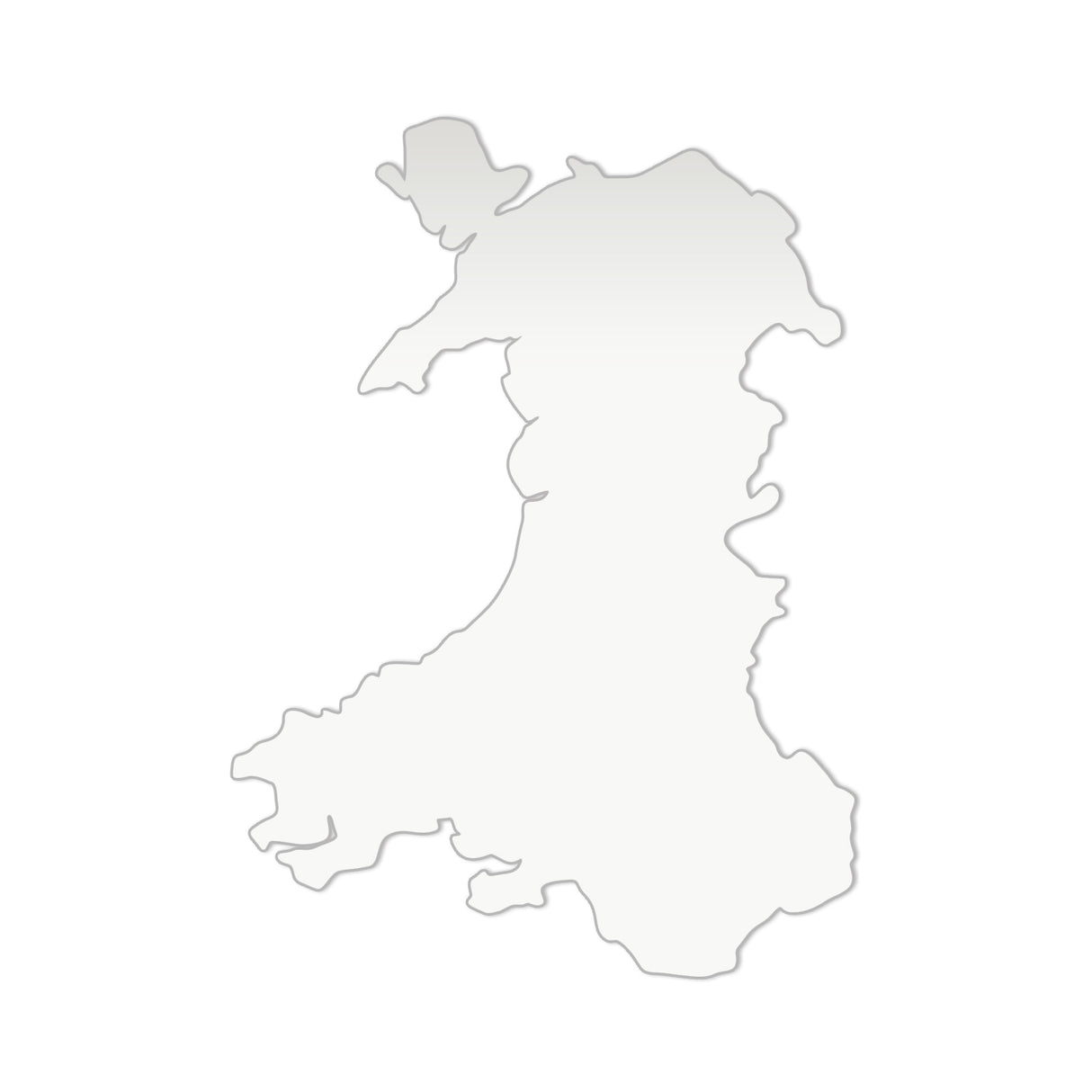 Acrylic Wales Map Blanks -  Welsh Craft Map - Laserworksuk