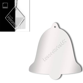 Acrylic Christmas Bell Blanks (12cm) - Laserworksuk