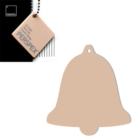 Acrylic Christmas Bell Blanks (10cm) - Laserworksuk